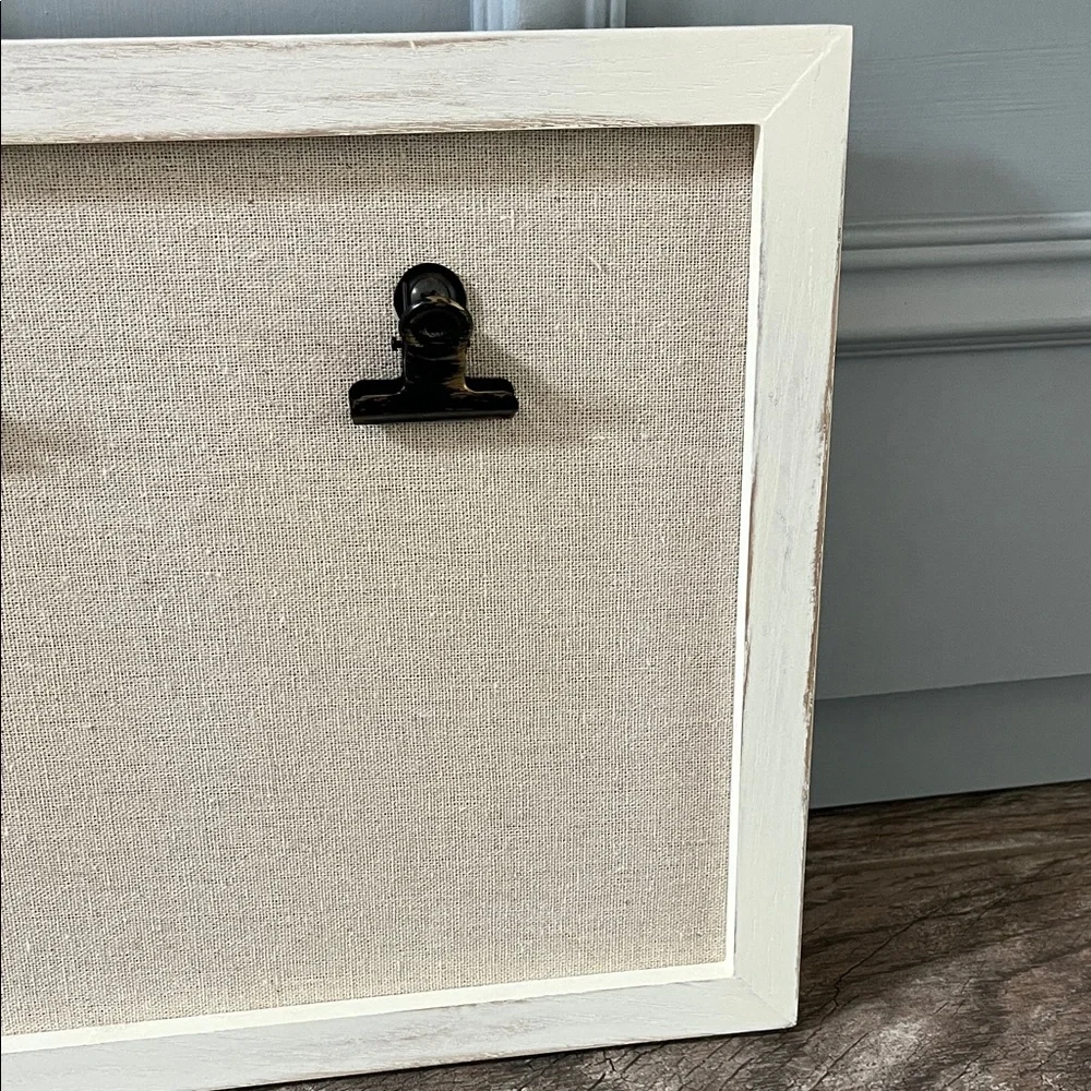 Nicole Miller Beige and Black Wall Hook Board